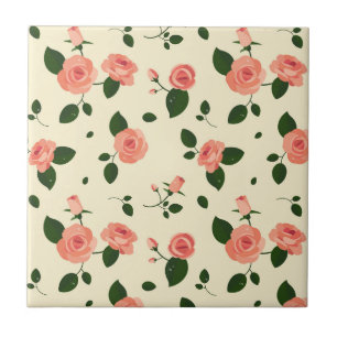 Rosas Cor-de-Rosa Bonitas Padrão Rosa Pastel
