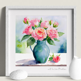 Rosas cor-de-rosa profundas Impressão