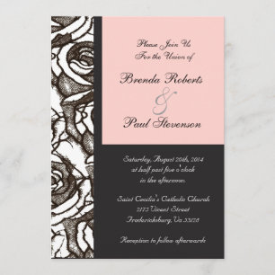 Rosas customizáveis que Wedding o convite