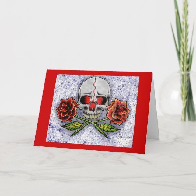 Rosas Da Morte! Cartão de Aniversário (Frente)