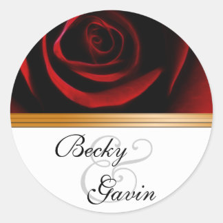 Rosas De Adesivos Redondos São Vermelhos
