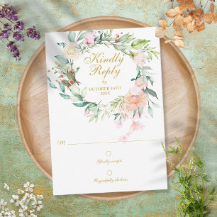 Rosas de água Greenery Floral RSVP