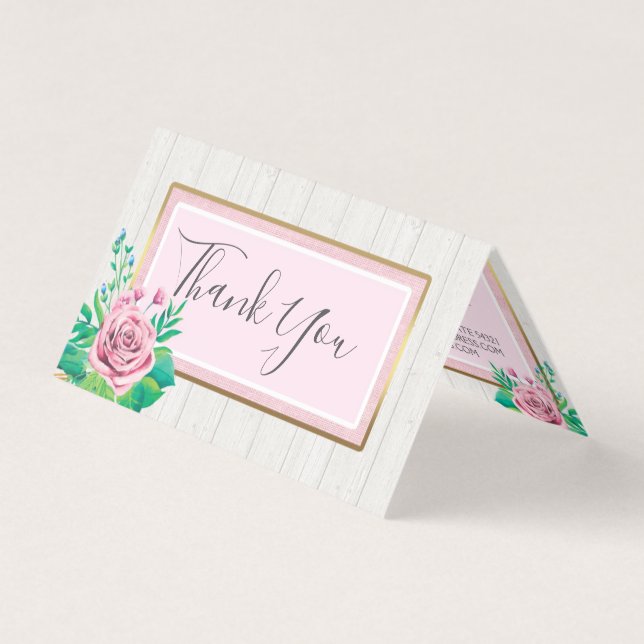 Rosas De Aquarela E Algodão De Madeira Russo Obrig (Frente)