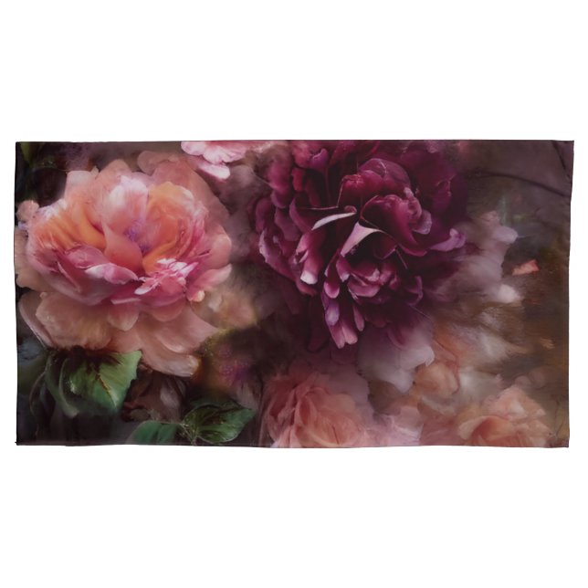 Rosas De Borgonha Pintados Em Antigo Estilo Holand (Frente-Esquerda)