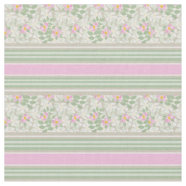 Rosas de Cachorro Branco Rosa-Chic no Tecido com r (Detalhe)