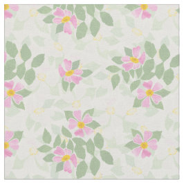 Rosas de cão brancos cor-de-rosa bonito no tecido