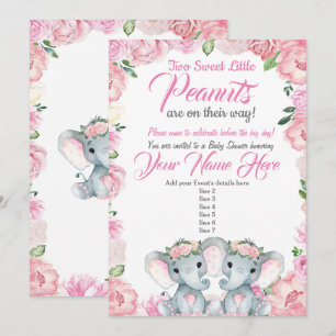 rosas de convite para Chás de fraldas de elefante