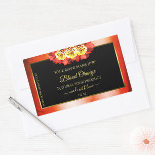 Rosas de etiquetas de produto preto vermelho-alara