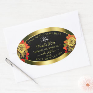 Rosas de etiquetas do produto Shimmer Dourado Flor