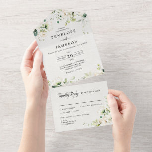 Rosas de Ivory Floral Casamento Botânico