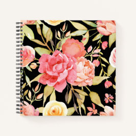 Rosas de Jardim de Algodão de Aquarela