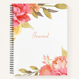 Rosas de Jardim de Algodão de Aquarela