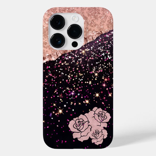 Rosas de Lâmpada com Lâmina Rosa Preta Glam (Verso)