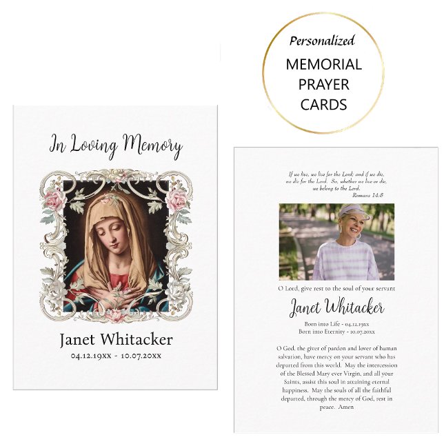 Rosas de Moldura Decorativa Cartão de Oração Funci (Criador carregado)