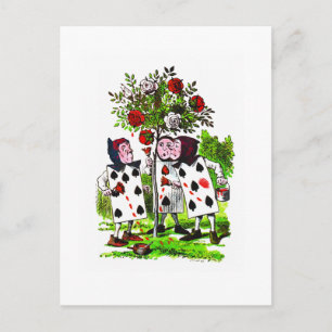 Rosas de pintura vermelho - Cartão postal / Convit