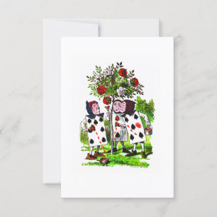 Rosas de pintura vermelho - Convite / RSVP