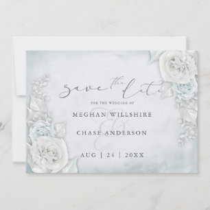 Rosas de Shimmery Azul de Gelo Salve a Data