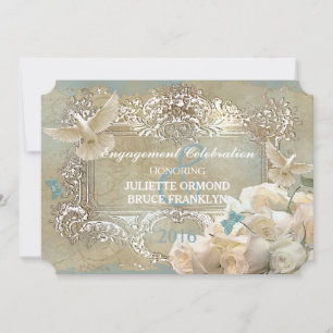 Rosas do branco - coleção do convite do casament