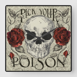 Rosas do crânio e Relógio de cadeado, Dia da Morte