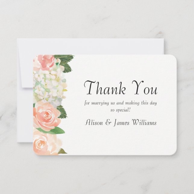 Rosas elegantes que wedding cartões de (Frente)