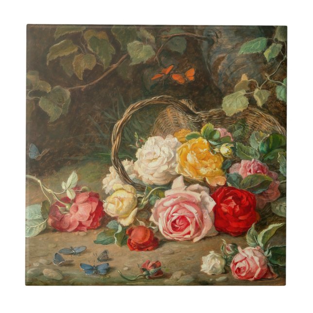 Rosas em uma cesta - Josef Neugebauer (Frente)