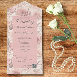 Rosas embutidos com código QR