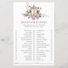 Rosas Florais Clássicos e Jogo do Chá de panela La