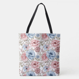 Rosas Florais Tote Bag