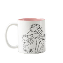 Rosas Flores Que Desenham Caneca De Jardineiro