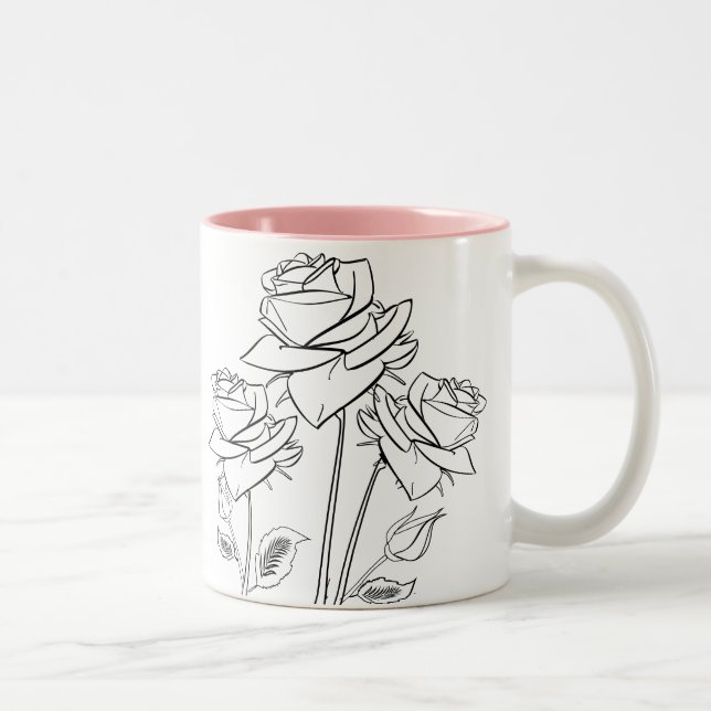 Rosas Flores Que Desenham Caneca De Jardineiro (Direita)