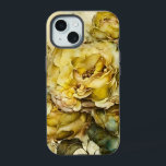 Rosas gigantes amarelas e verdes<br><div class="desc">Um belo padrão de grandes rosas amarelas com trim verde.</div>