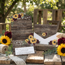 Rosas Girassóis Rústicos Código QR Casamento