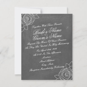 Rosas Inclusos - Convite de casamento inspirado no