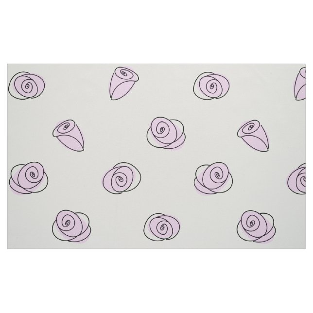 Rosas Lilac Multilarge Standard tecido (Fat Quarter)