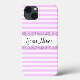 Rosas Lilac 'Name' capas de iphone de distribuição