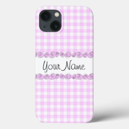 Rosas Lilac 'Name' verificação capas de iphone ver