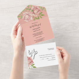Rosas Lilás Rosa, Cores d'água pintadas à mão