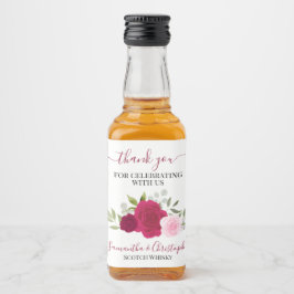 Rosas Magenta e Rosa Boho Casamento Obrigado Mini