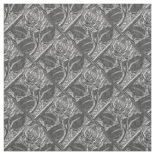 Rosas metálicos 05, Tecido prateado (Modelo)