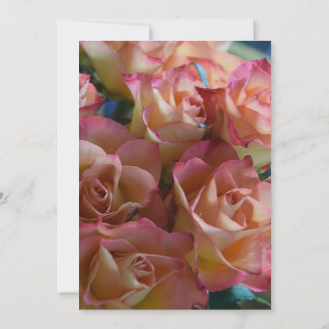 Rosas modernos 60º Convite de aniversário (Verso)