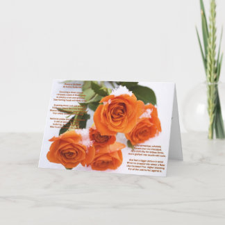 Rosas no cartão de Natal da neve