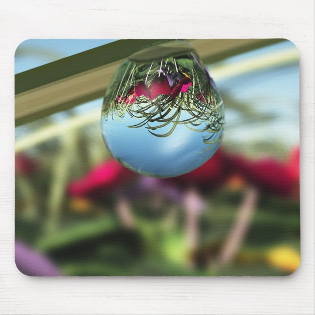 Rosas no Raindrops Mousepad (Frente)