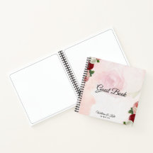 Rosas Personalizados Livro de Convidados