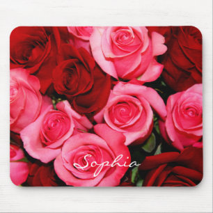 Rosas, Pink e Red-Computer Mousepad