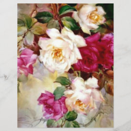 Rosas Pintados À Mão Papel Artesanato De Arte Flor