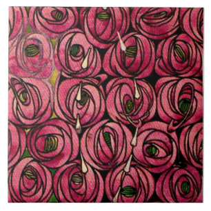 Rosas, pintura de Charles Mackintosh,