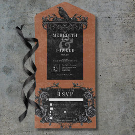 Rosas Pretos Góticos Raven e Pretos Ferrugem Três 