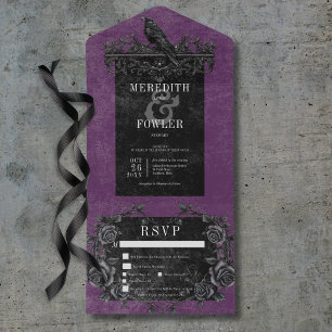 Rosas Pretos Góticos Raven e Pretos Janto 3 Roxo