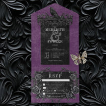 Rosas Pretos Góticos Raven e Pretos Janto Roxo