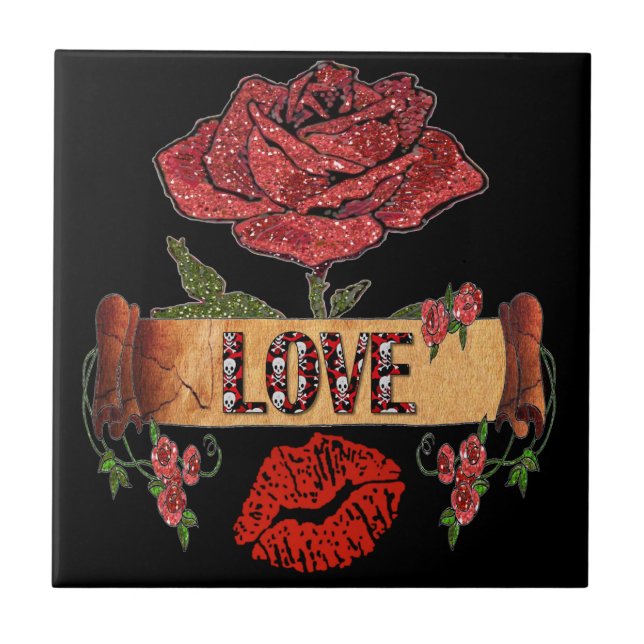 ROSAS RAIB Rockabilly, Love & Lipstick (Frente)